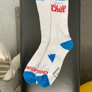 Coors light beer White and Blue Men's Socks